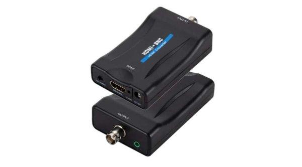 HDMI-BNC átalakító adapter, HDMI digitális jelet BNC kompozit videó jel-re
alakító adapter