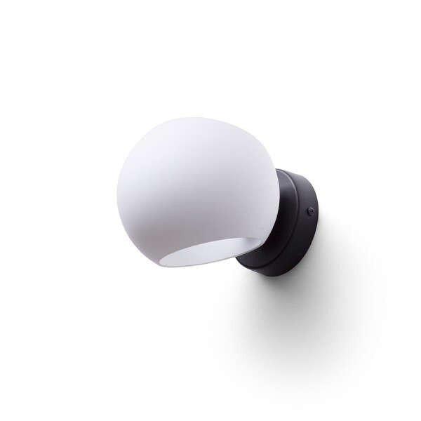 SOLARIS felületre szerelhető tejüveg/fekete 230V LED E14 7W