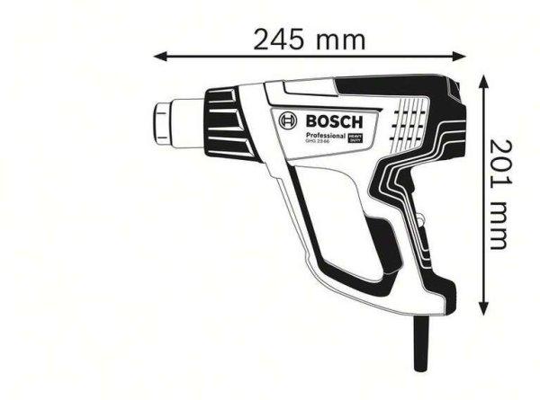Bosch GHG 23-66 Professional Hőlégfúvó 5 részes tartozékkészlettel