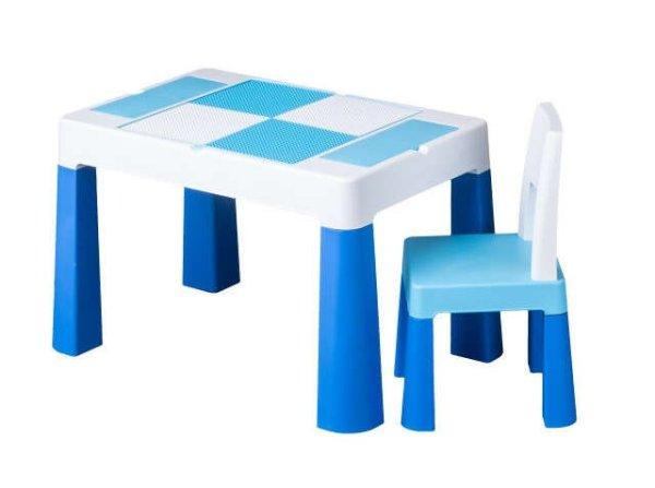 Gyerek asztal + szék szett kék, Tega, Multifun
