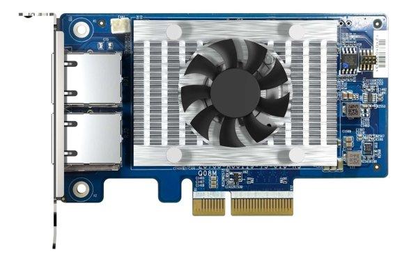 Qnap QXG-10G2T 2x RJ45 port bővítő PCIe hálózati kártya