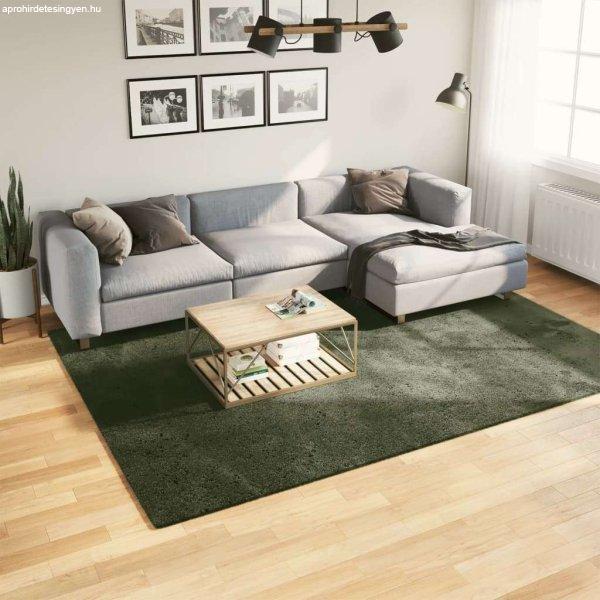 vidaXL lombzöld rövid szálú puha és mosható szőnyeg 200 x 280 cm
