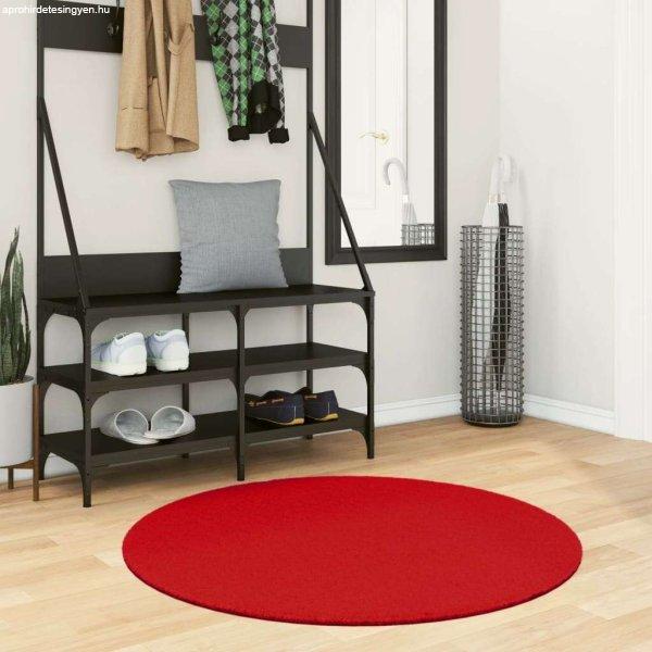 vidaXL piros rövid szálú puha és mosható szőnyeg Ø 100 cm