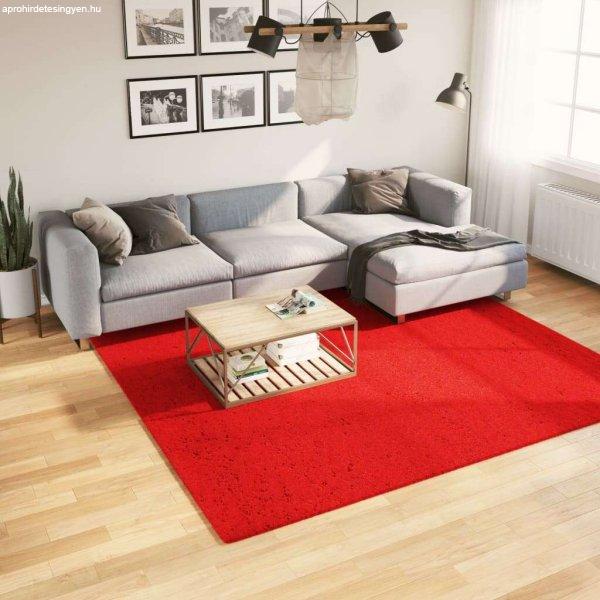 vidaXL piros rövid szálú puha és mosható szőnyeg 240 x 240 cm