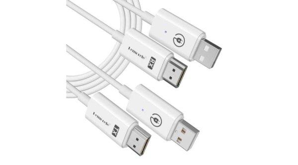 USB-s Vezeték nélküli HDMI extender adó/vevő szett, HDMI jeltovábbító
és fogadó FullHD1080P, 30 méter átviteli távolság