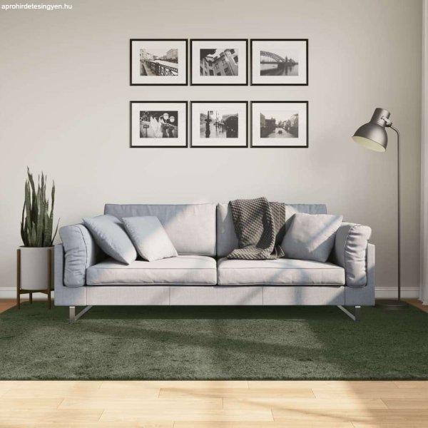 vidaXL lombzöld rövid szálú puha és mosható szőnyeg 160 x 230 cm