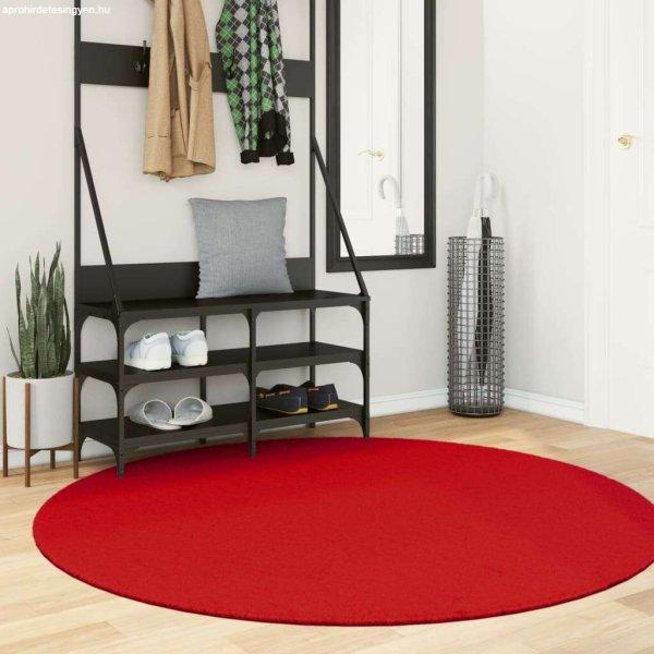 vidaXL piros rövid szálú puha és mosható szőnyeg Ø 160 cm