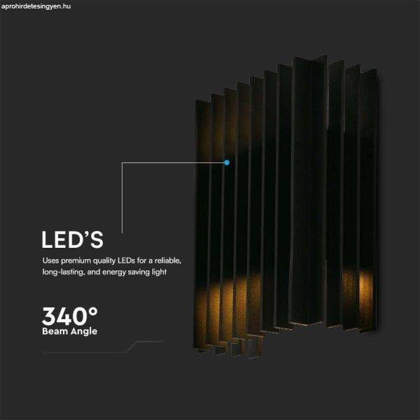 V-TAC kétirányú kültéri fali LED lámpa, 2x6W, meleg fehér, fekete házzal
- SKU 10559