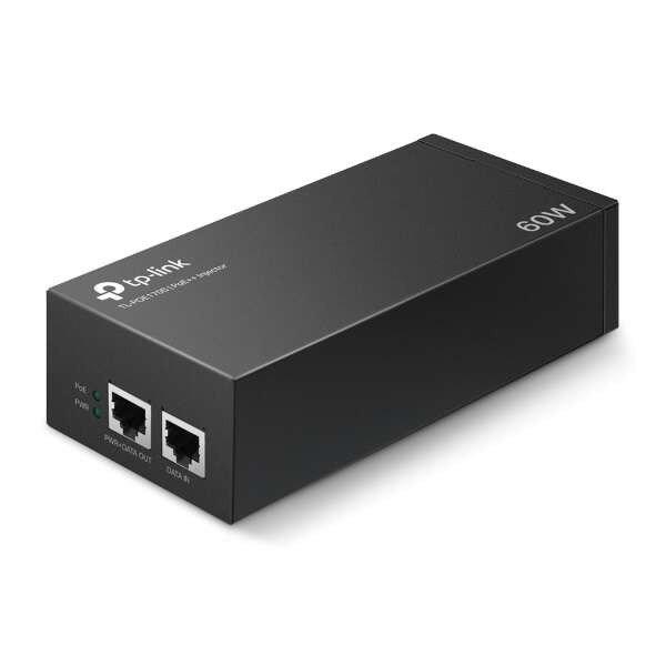 TP-Link PoE Injector adapter, TL-POE170S (60W, af/at/bt PoE+; 2x1Gbps, Max 100m)