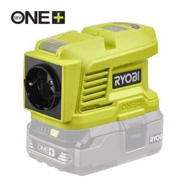 Ryobi ONE+18 V 150/300W akkus inverter AC 2X USB LED lámpa SOLO RY18BI150A-0