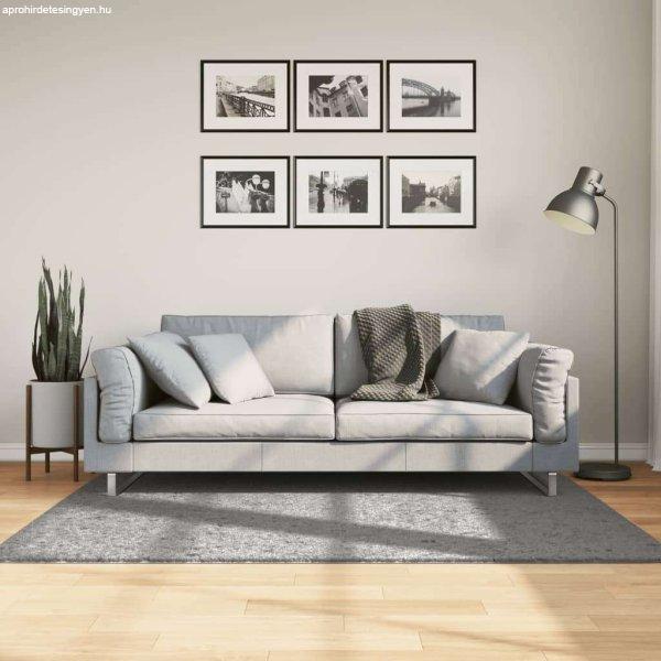 vidaXL szürke hosszú szálú bozontos modern szőnyeg 120 x 170 cm