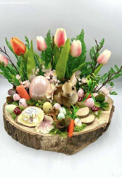 Húsvéti nyuszis asztali dísz nagy