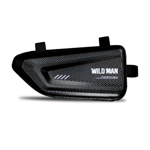 WildMan E4 Biciklis tartó - Univerzális, vízálló biciklivázra szerelhető,
fekete telefon tartó táska tároló rekesszel