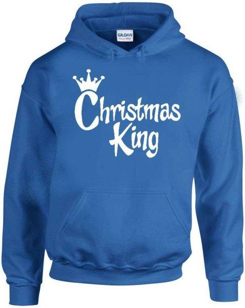 Christmas King pulóver - egyedi mintás, 4 színben, 5 méretben