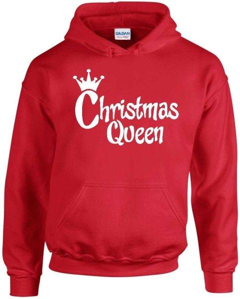 Christmas Queen pulóver - egyedi mintás, 4 színben, 5 méretben