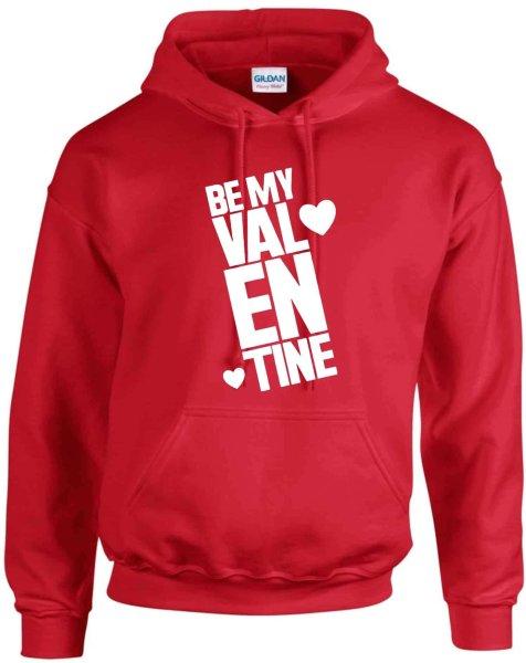Be my Valentine pulóver - egyedi mintás, 4 színben, 5 méretben
