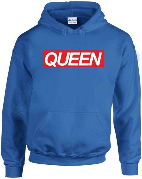Queen feliratos pulóver - egyedi mintás, 4 színben, 5 méretben