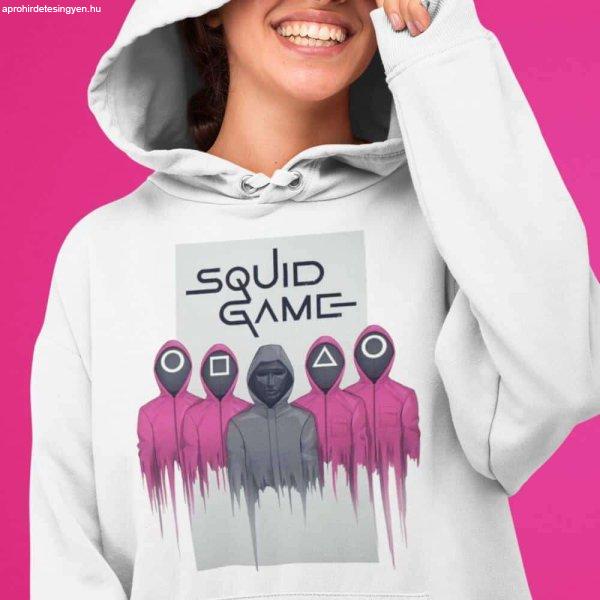 Squid game játékvezetők pulóver - egyedi mintás, 4 színben, 5 méretben