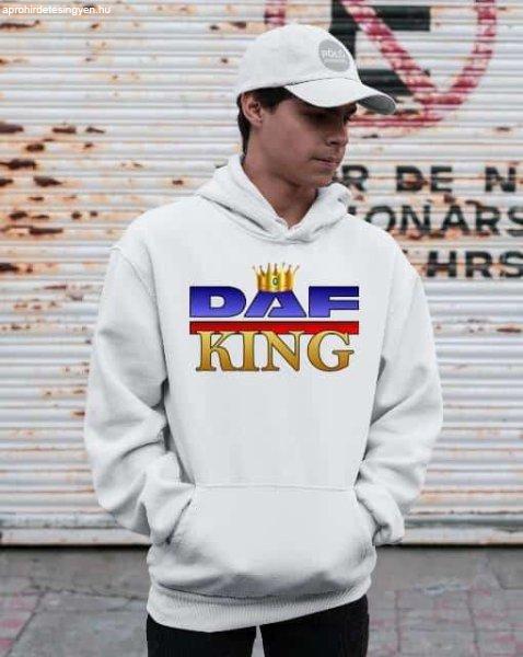 Daf king pulóver - egyedi mintás, 4 színben, 5 méretben