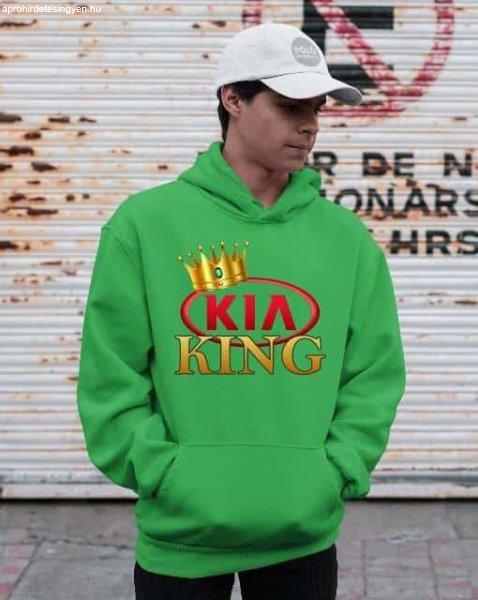 Kia king pulóver - egyedi mintás, 4 színben, 5 méretben