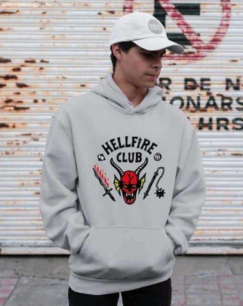 HellFire Club kapucnis pulóver - egyedi mintás, 4 színben, 5 méretben