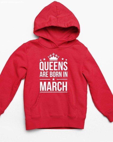 queens are born in march - egyedi mintás, 4 színben, 5 méretben