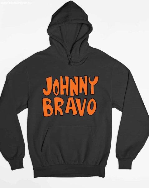 Johnny Bravo felirat pulóver - egyedi mintás, 4 színben, 5 méretben