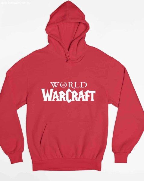 World of Warcraft fehér logo pulóver - egyedi mintás, 4 színben, 5 méretben