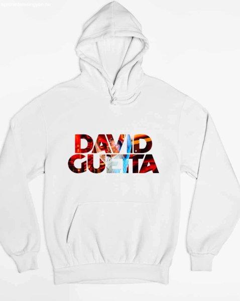 David Guetta színes felirat pulóver - egyedi mintás, 4 színben, 5 méretben