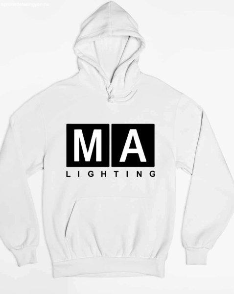 MA lighting fekete minta pulóver - egyedi mintás, 4 színben, 5 méretben