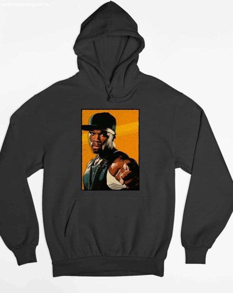 50 cent kép rapper arckép pulóver - egyedi mintás, 4 színben, 5 méretben