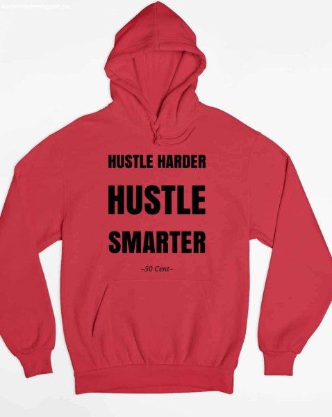 50 cent Hustle harder hustle pulóver - egyedi mintás, 4 színben, 5 méretben