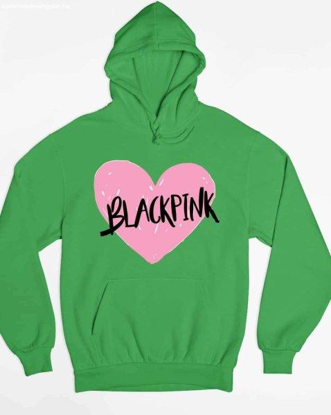 Blackpink rózsaszín szív pulóver - egyedi mintás, 4 színben, 5 méretben