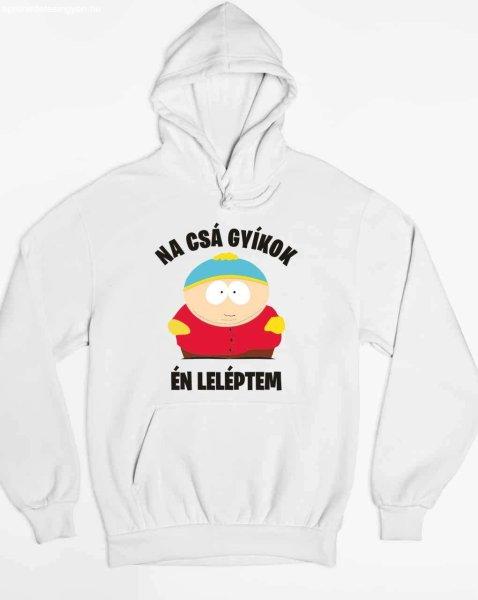 Cartman én leléptem feliratú pulóver - egyedi mintás, 4 színben, 5
méretben