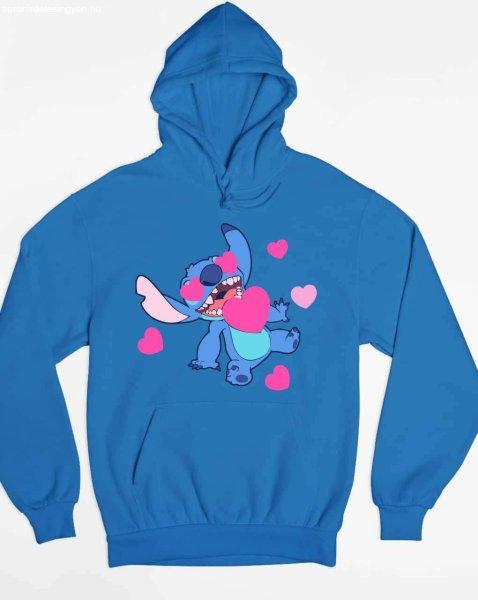 Crazy love Stitch pulóver - egyedi mintás, 4 színben, 5 méretben