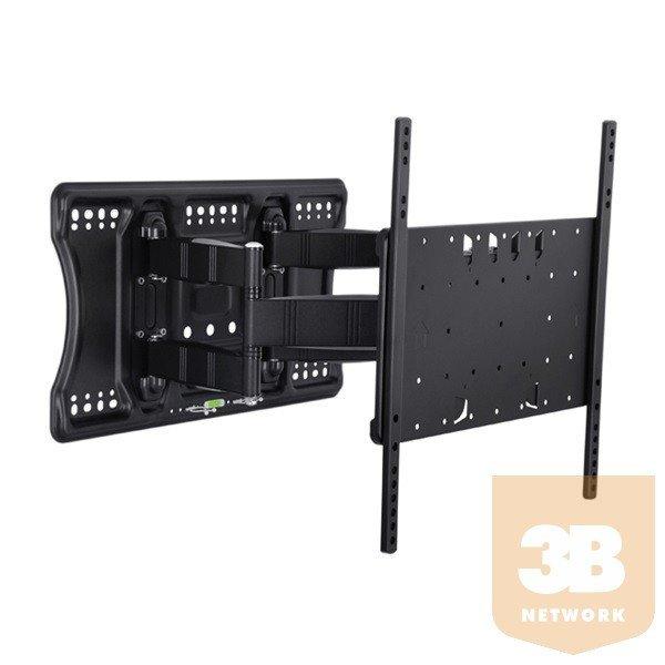 Multibrackets fali rögzítő Tilt & Turn Plus HD Superslim dönthető,
forgatható konzol, 42-84", fekete