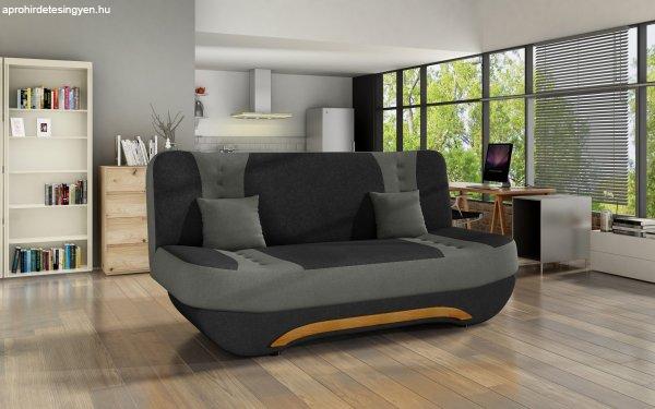 ANDROMEDA - kinyitható kanapé - fekete, szürke