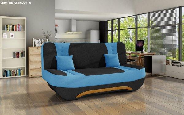 ANDROMEDA - kinyitható kanapé - kék, fekete