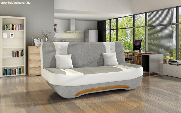 ANDROMEDA - kinyitható kanapé - szürke, fehér