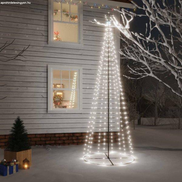 Kúp alakú karácsonyfa 310 hideg fehér LED-del 100 x 300 cm