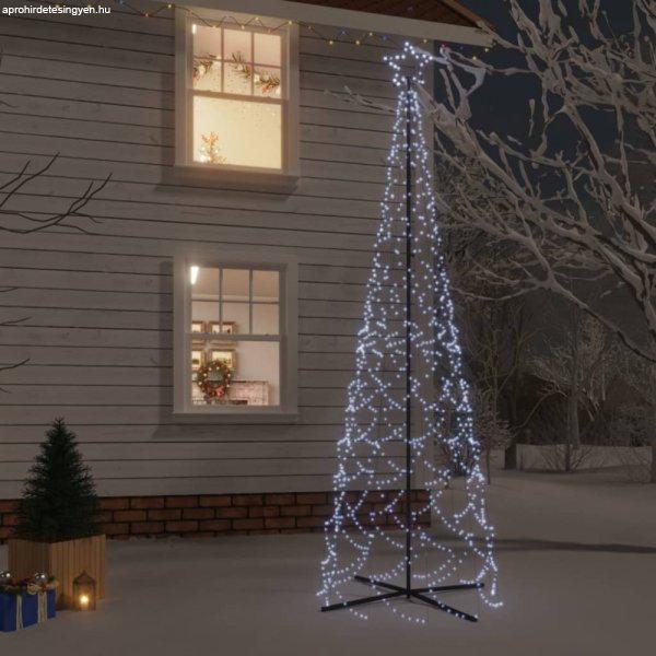Kúp alakú karácsonyfa 500 hideg fehér LED-del 100 x 300 cm