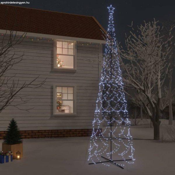 Kúp alakú karácsonyfa 3000 hideg fehér LED-del 230 x 800 cm