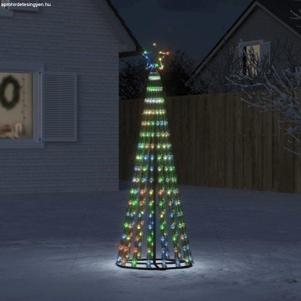 Színes karácsonyfa fénykúp 275 LED-del 180 cm