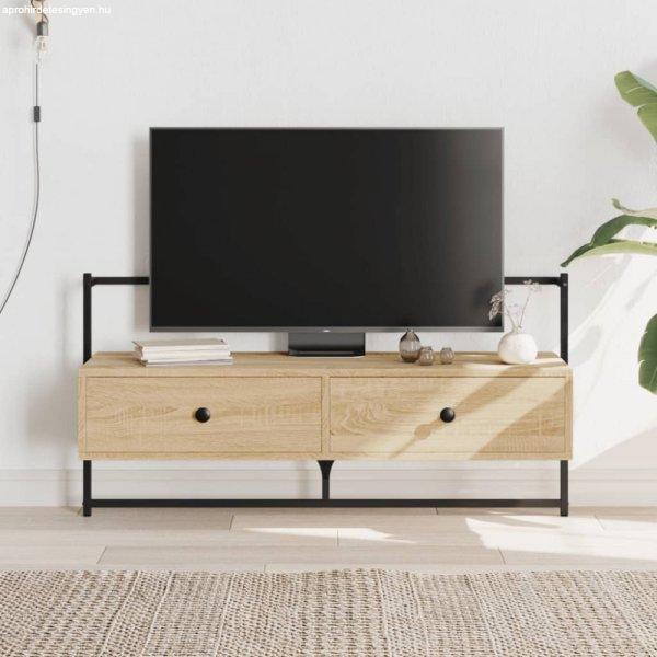 Sonoma tölgy szerelt fa fali TV szekrény 100,5 x 30 x 51 cm