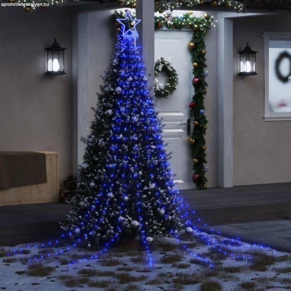 Kék 320 LED-es karácsonyfafüzér 375 cm