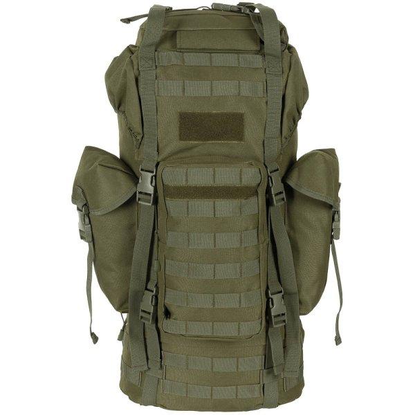 MFH - BW Combat Backpack, "MOLLE", 65 l, aluminium rod, OD green -
hátizsák, merevített / oliva zöld