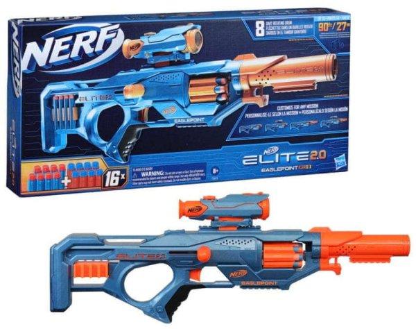 Nerf Elite 2.0 Eaglepoint RD-8 Fegyver #kék-narancs
