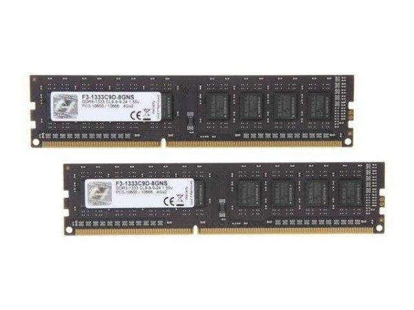 8GB 1333MHz DDR3 RAM G. Skill (2X4GB) (F3-1333C9D-8GNS)
