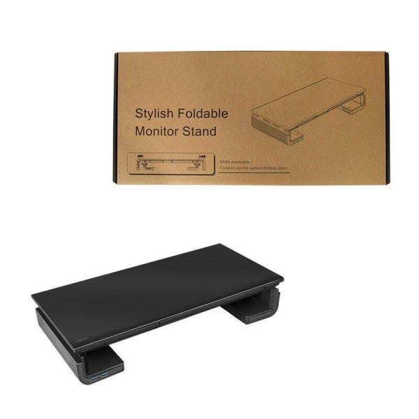 Logilink Ergonomikus asztali monitor emelő, 420-520 mm hosszú, 2x USB 3.0, 1x
USB-C