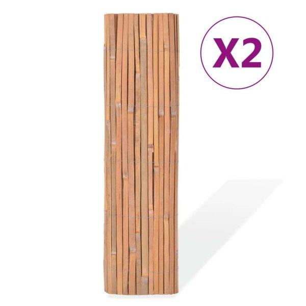 2 db bambuszkerítés 100 x 400 cm